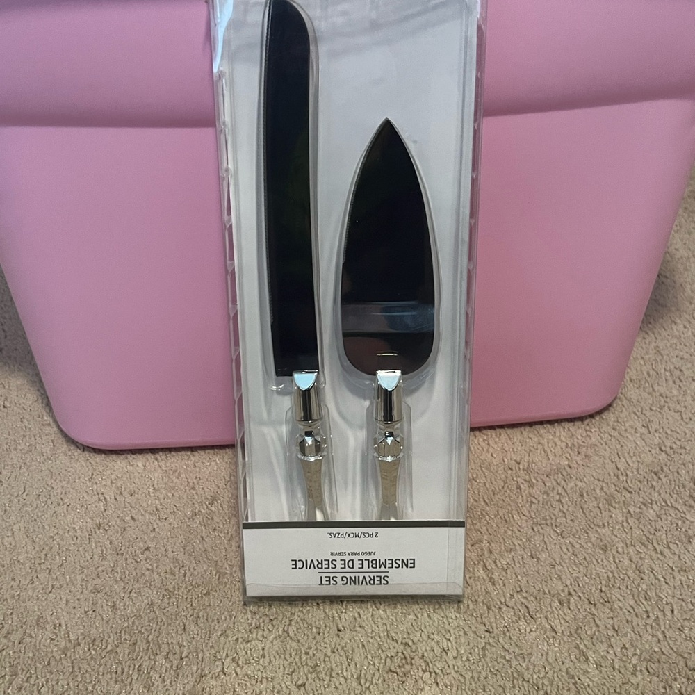 Silver Cake Serving Set